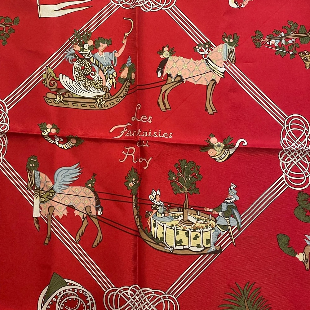 Hermès Les Fantaisies du Roy Circa 2000 Scarf - Picture 4 of 12